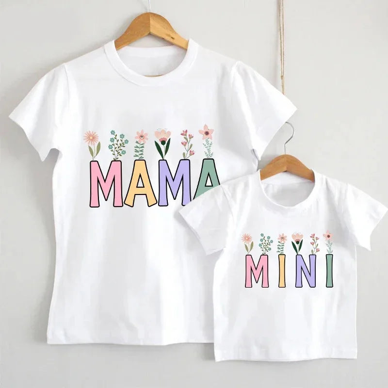 "Mama" Spring Flowers Shirt