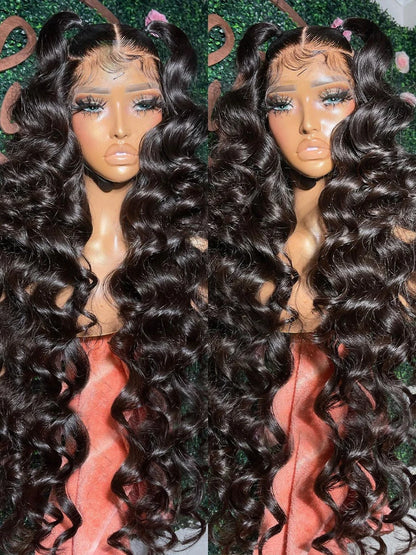 Glueless Brazilian Loose Deep Wave 4x4 Lace Front Human Hair Wig