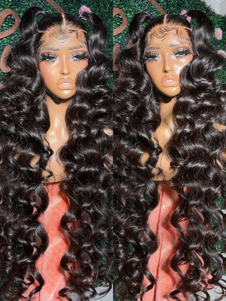 Glueless Brazilian Loose Deep Wave 13x6 Lace Front Human Hair Wig