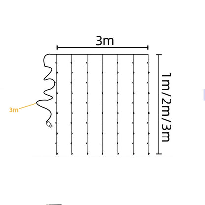 LED Curtain Lights With Remote Control