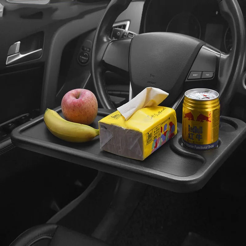 New Universal Car Table Steering Wheel Eat Work Cart Drink Coffee Holder Tray Laptop Computer Desk Stand Seat Table car accesory