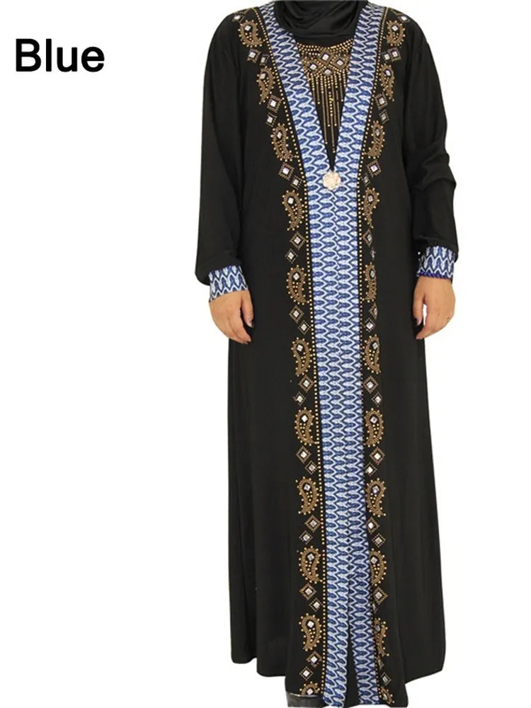 Dubai Arab Abaya | Sequin Beading Kaftan