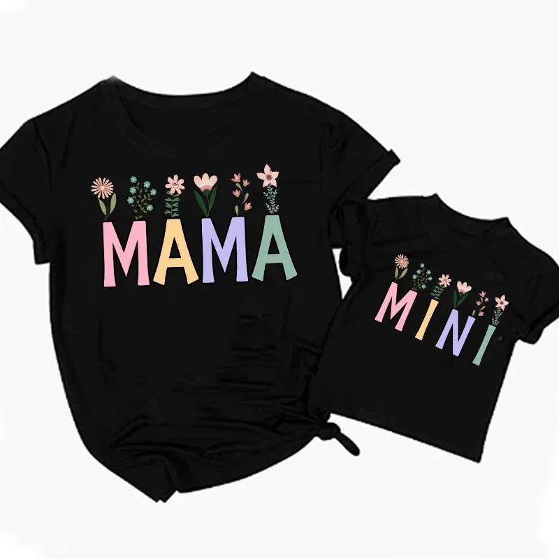 "Mama" Spring Flowers Shirt