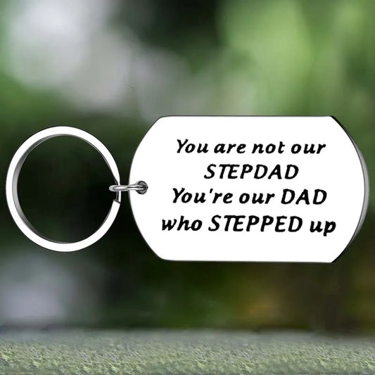 Stepdad Gift Key Chain Pendant Jewelry Bonus Dad gifts