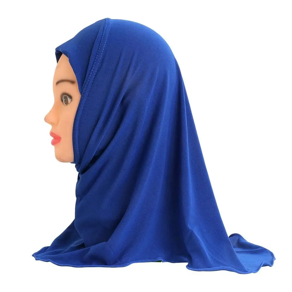 Girls/Kids Hijab Islamic Scarf Shawls Soft and Stretch Material for 2 to 7 Years Old Girls Turban