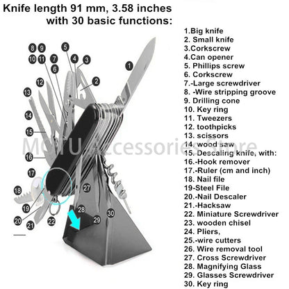 Multifunctional Folding Swiss Army Knife