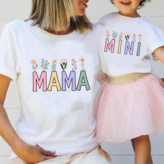 "Mama" Spring Flowers Shirt