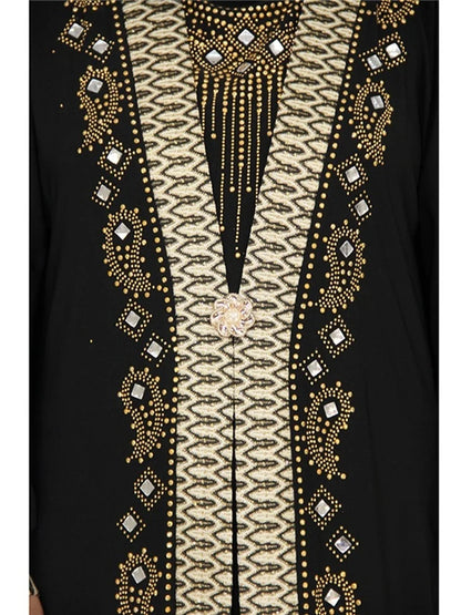 Dubai Arab Abaya | Sequin Beading Kaftan