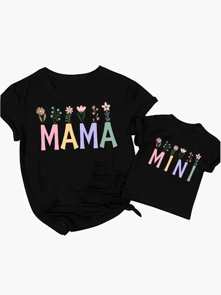 "Mama" Spring Flowers Shirt