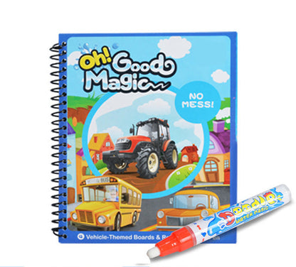 Magic Water Drawing Book Coloring Book Doodle with Magic Pen Painting Board Juguetes For Children Education Drawing Toy